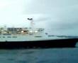 The QE2 on the Firth of Clyde