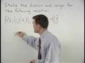 Domain and Range - YourTeacher.com - Algebra Help