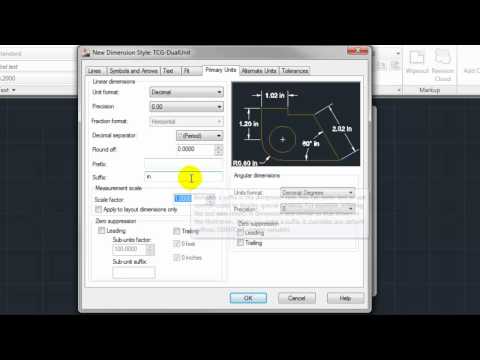 how to change units in autocad