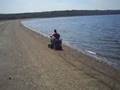 Track Drive Wheelchair goes to the beach