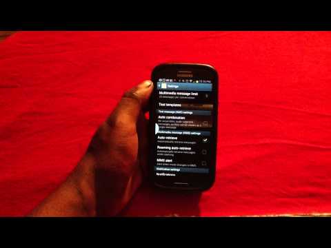 how to set mms for samsung galaxy y