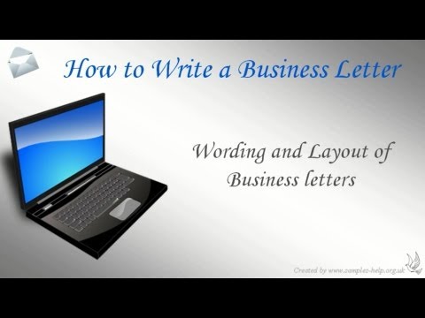 how to format an official letter