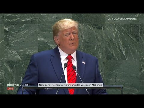 Rede von US-Prsident Donald Trump vor der UN-General ...