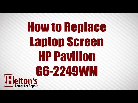 how to hp laptop screen replacement