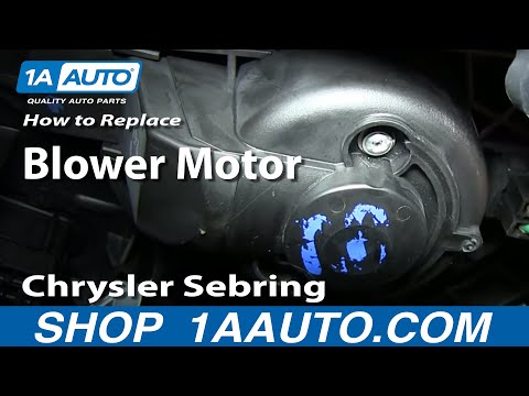 How To Install Replace Heater AC Fan Blower Motor 2001-06 Chrysler Sebring