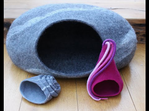 Anleitung um eine Katzenhöhle zu filzen - cat cave