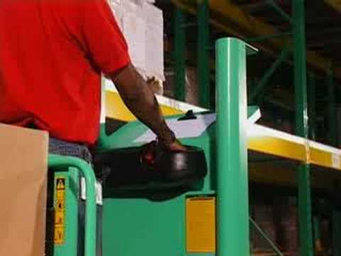 how to drive a order picker forklift