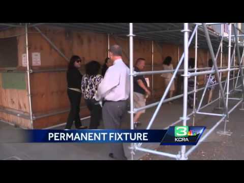 State plans to replace scaffolding around crumbling BOE building