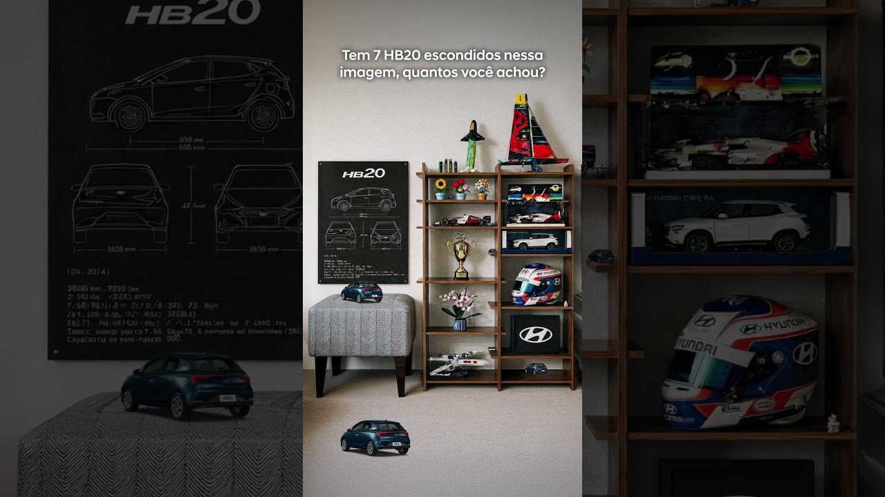 Tem 7 HB20 escondidos, quantos você achou?