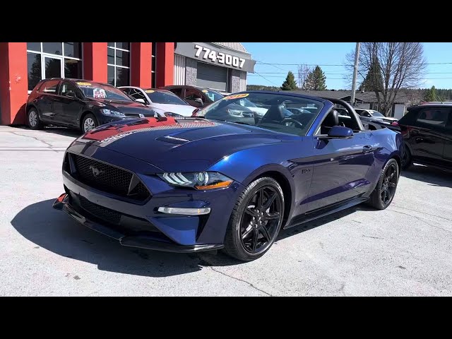 Ford Mustang GT V-8 CONVERTIBLE, AUTOMATIQUE, CUIR, GPS, 19'' 20 in Cars & Trucks in St-Georges-de-Beauce