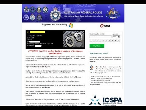 how to remove nz police virus