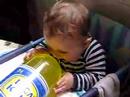 LM and a giant bottle of Inca Kola