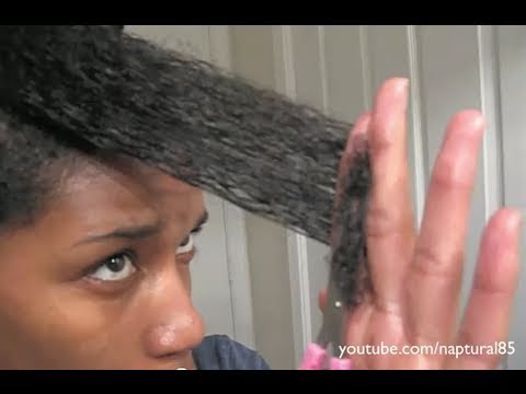 how to trim own hair