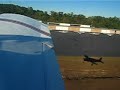 Backseat view of a PA28-20R during takeoff