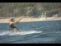 Kitesurfing in lake Kineret