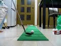 パターマットでアプローチ練習 山田パター