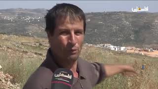 سلفيت: مستوطنون يشقون طريقا استيطانيا في منطقة قنية جنوب قرية اسكاكا