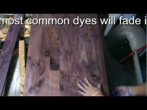 how to dye wood