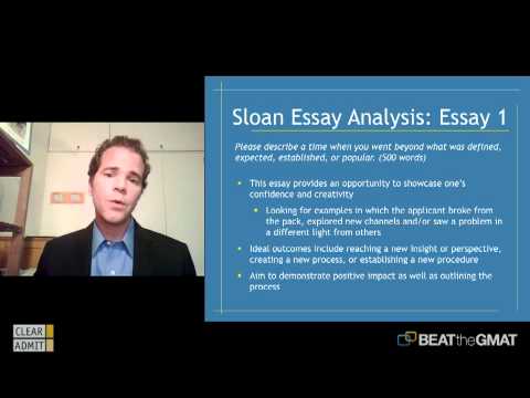 MIT Sloan MBA Essay Breakdown - 2011-2012 - Write Like an Expert
