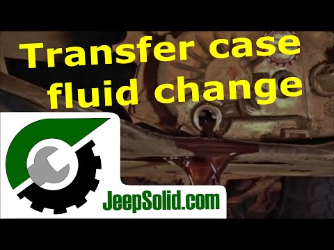 Transfer case fluid change Jeep YJ