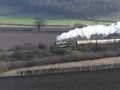 King George V steam train passing Saunderton
