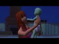 The Sims 2 - Female teen giving birth to alien twins
