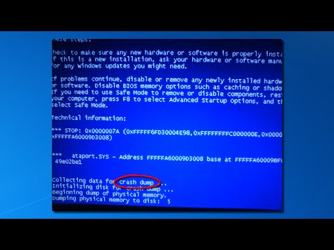 how to troubleshoot blue dump error