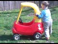 Joey Pushing Car