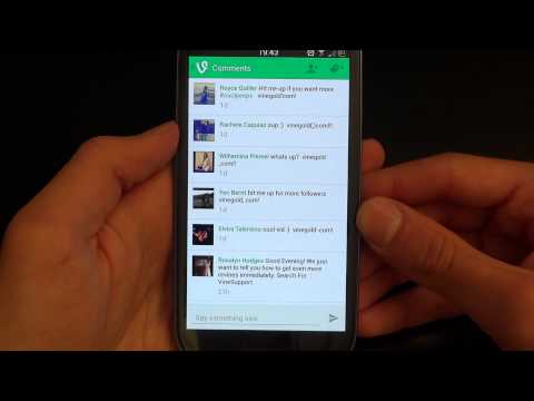 how to delete comments on vine