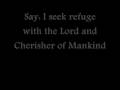 Surah 114 An Nas (Mankind)