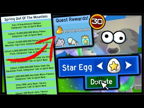 All 30 Spirit Bear Quests Complete Rewards Star Egg Donation