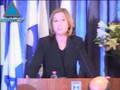 President Bush Holds Impromptu Meeting With Livni & Peres At