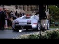 the new bugatti veyron grand sport targa being revealed at pebble beach, 2008.