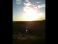 Badlands in evening