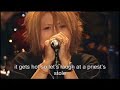 He skipped a line at the end. o_oBut uh yes, this is from Bou's last live DVD: Hibiya on the o new sekai. This is also probably the last song I'm gonna do from that DVD in a while. I WANT to do Lock on the o new Sekai but I'm not really sure.. ~_~So yes, translation credit this time goes to lyricswiki.org.MP3: http://www.megaupload.com/?d=1A27G9C0Disclaimer: I am in no way affiliated to アンティック－珈琲店－ or their label. This video is for entertainment purposes. No copyright infringement is intended.