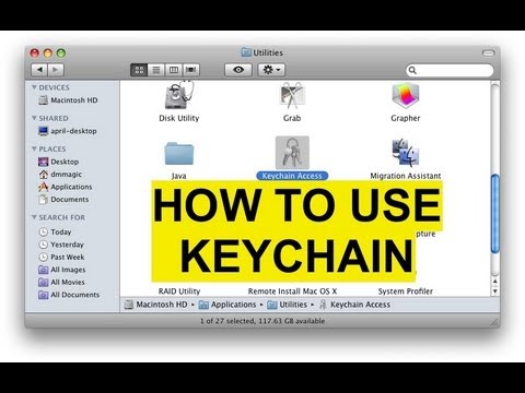 how to locate keychain on mac