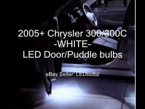 LEDbulbz: How to install WHITE LED door/puddle bulbs-Chrysler 300/300C 2005+
