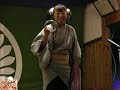 Japanese traditional entertainment \"rolling parasol\"