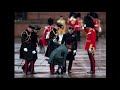 the incident happened at a ceremony to present shamrocks to members of the irish guards on st patrick's day.