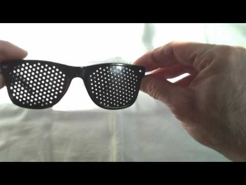 Contro affaticamento della vista visione migliorare fori stenopeico occhiali da sole per la cura degli occhi