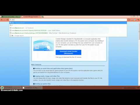 how to download content manager for ps vita