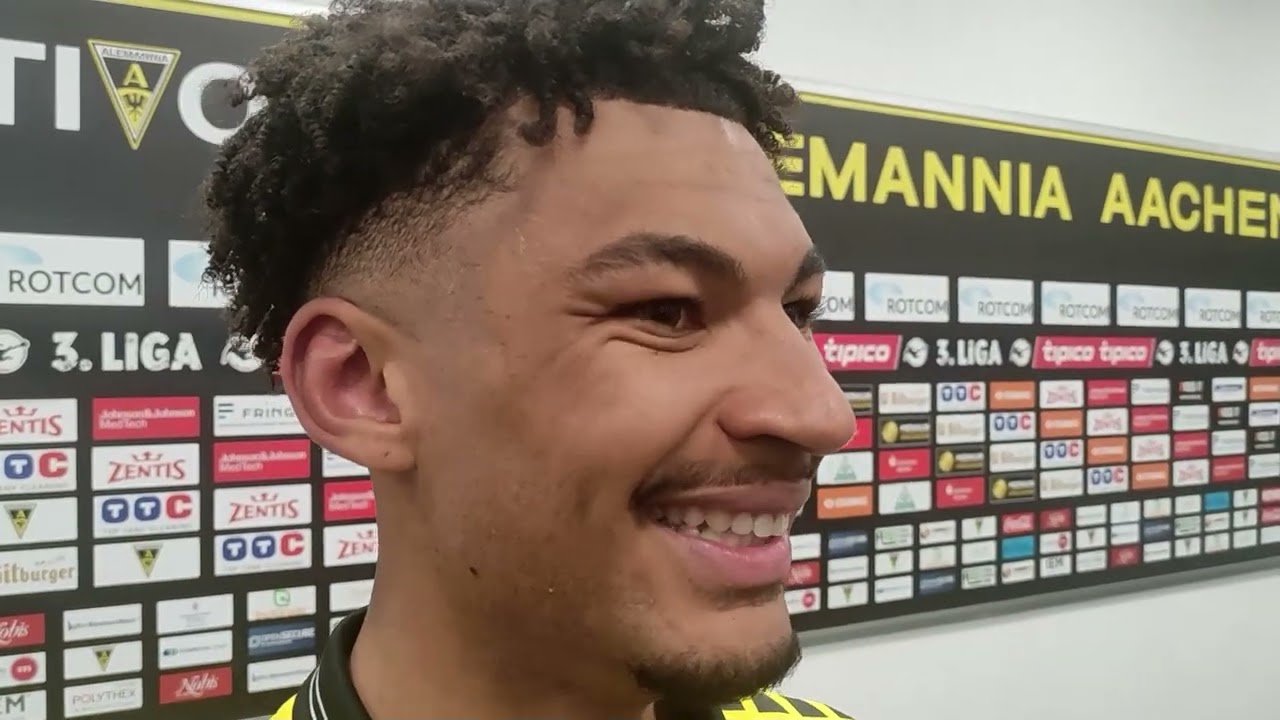  Joel da Silva Kiala – Verteidiger Alemannia Aachen – gut ins Spiel, mit 2 Tore in Führung 