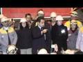 Visite de N. Sarkozy à Gandrange
