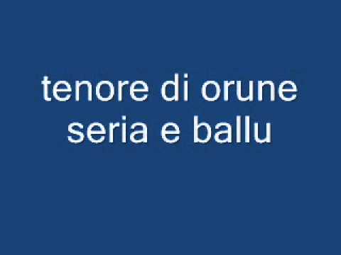 TENORE DI ORUNE Anzeleddu Soma canta una poesia di "Badore Sassu"
