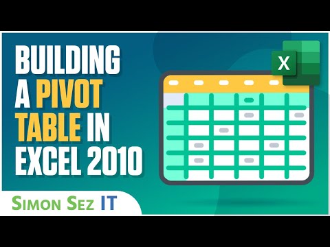how to create pivot table in excel 2010