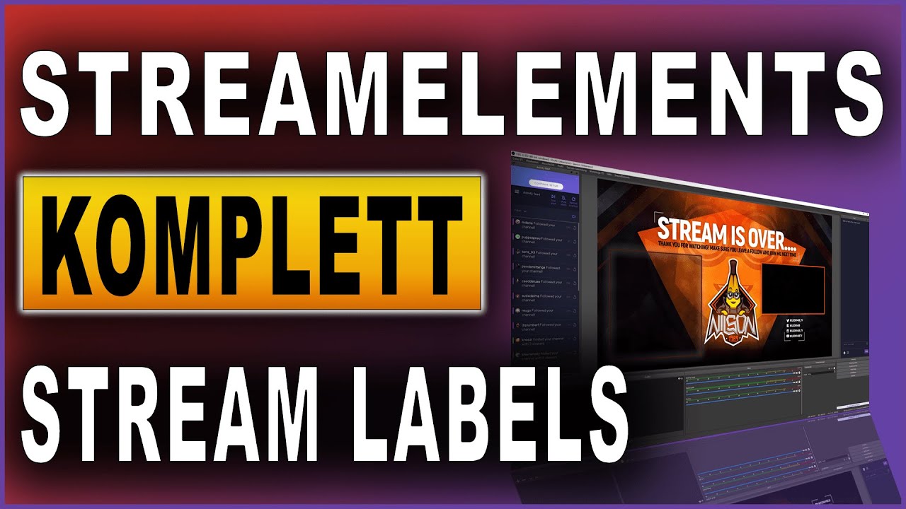 StreamElements Komplettkurs 2021: #07 Overlay - Stream Labels