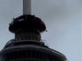 Moluccan activists on Euromast in Rotterdam (NL)