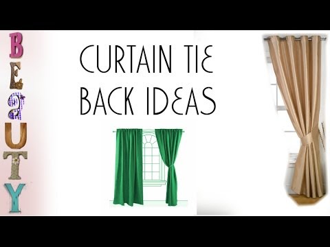 how to fasten curtain tie backs
