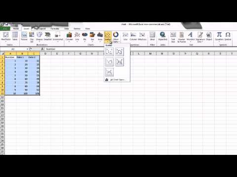 how to draw x y graph in word