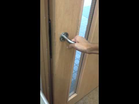 how to open the door without a key